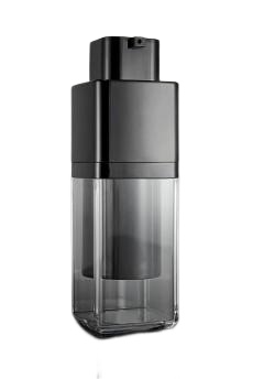 Airless lahvička čirá s černou pumpičkou 15ml - 1