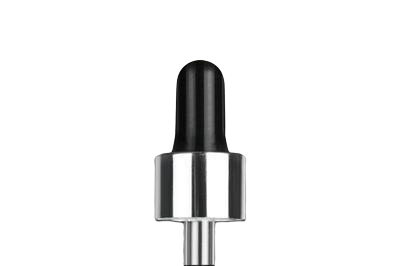 Pipeta černo-stříbrná SOFI uzávěry plast/sklo 10ml 18/410 53mm - 1