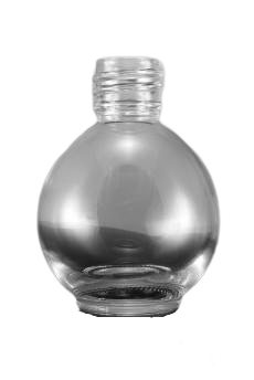 Skleněná lahvička čirá ve tvaru koule 30ml - 1