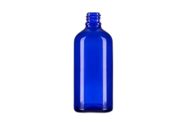 Skleněná lahvička SOFI modrá 100ml - 1