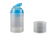 Airless lahvička čirá s modrou pumpičkou 100ml - 1/2