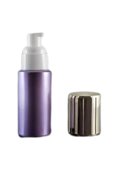 Skleněná lahvička fialová se stříbrným víčkem 100ml - 1