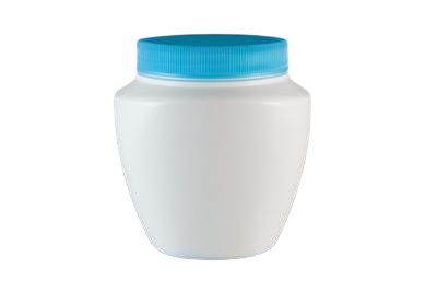 Plastový kelímek 250ml bílý s modrým víčkem - 1