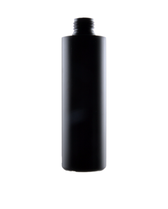 Plastová lahvička HDPE FUN černá 250ml, mat