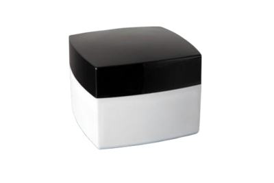 Akrylový kelímek 5ml bílý černým víčkem - 1