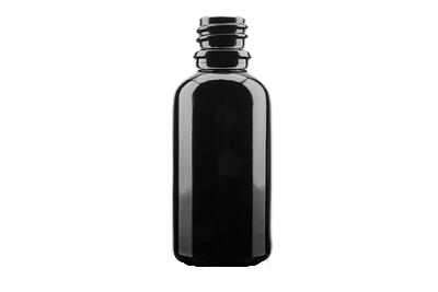 Skleněná lahvička SOFI tmavě černý lesk 30ml - 1
