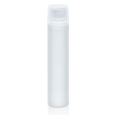 Airless lahvička PP 50ml - bílá, vysoká