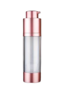Airless lahvička čirá s růžovými detaily 30ml - 1