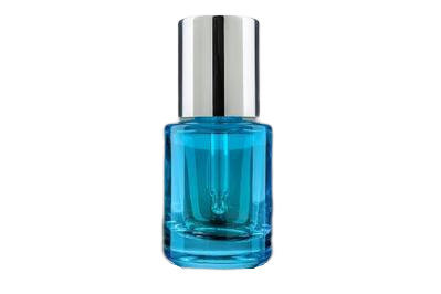 Skleněná lahvička modrá se stříbrným víčkem 30ml - 1