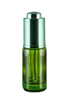Skleněná lahvička zelená 15ml - 1