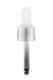 Pipeta stříbrno-bílá matná SOFI uzávěry plast/sklo 15ml 18/410 59mm - 1/2