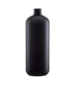 Plastová lahvička HDPE COLI+ černá 500ml, mat