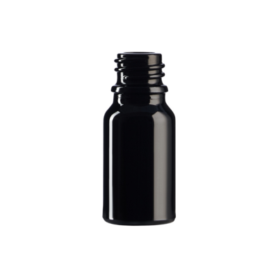 Skleněná lahvička černá 10ml 18/410