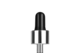 Pipeta černo-stříbrná SOFI uzávěry plast/sklo 15ml 18/410 56mm - 1/2