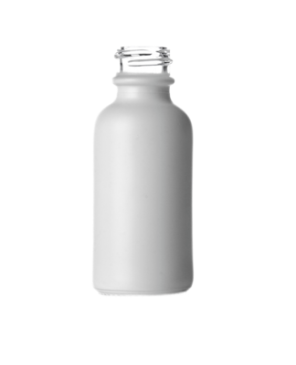 Skleněná lahvička bílá MAT ROSE 100ml - 1