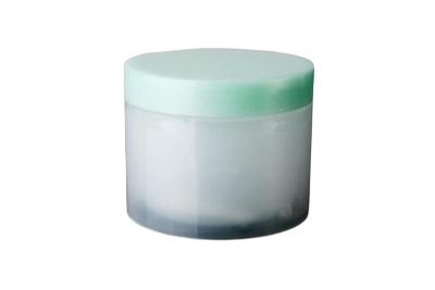 Plastový kelímek 80ml bílý se zeleným víčkem - 1