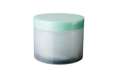 Akrylový kelímek 40ml bílý se zeleným víčkem - 1