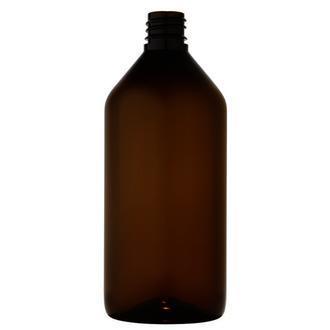 Plastová lahvička PETE  215ml - hnědá 18/410