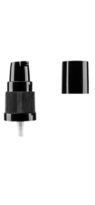 Pumpička černá CLASIK  18/410, černé víčko, 115mm