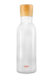 Skleněná lahvička bílá s dřevěným víčkem 120ml - 1/2