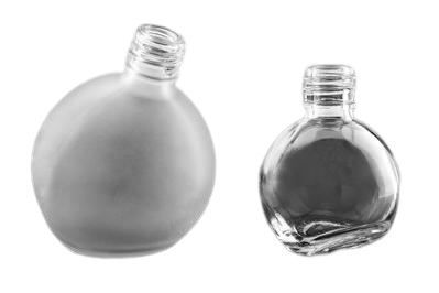 Skleněná lahvička čirá ve tvaru koule 75ml - 1