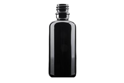 Skleněná lahvička SOFI tmavě černý lesk 50ml - 1