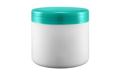 Plastový kelímek 250ml bílý se zeleným víčkem - 1