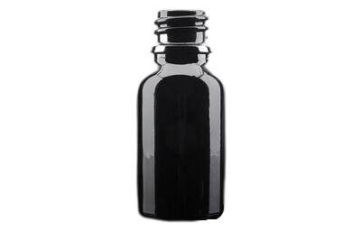 Skleněná lahvička SOFI tmavě černý lesk 15ml - 1