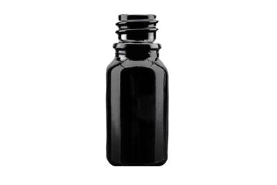 Skleněná lahvička SOFI tmavě černý lesk 10ml - 1