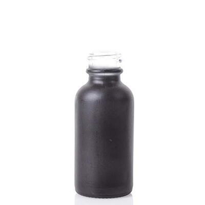 Skleněná lahvička černá MAT ROSE 50ml - 2