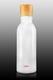 Skleněná lahvička bílá s dřevěným víčkem 150ml - 2/2