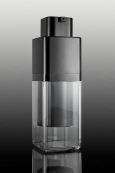 Airless lahvička čirá s černou pumpičkou 15ml - 2