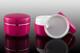 Růžový 5ml kelímek se stříbrným proužkem na kosmetiku s mezivíčkem AISHA - 2/2