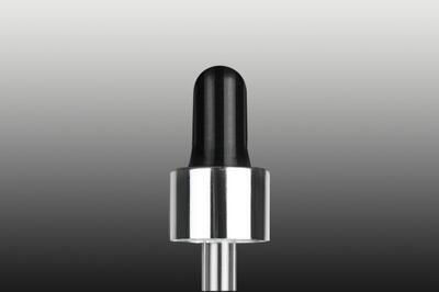 Pipeta černo-stříbrná SOFI uzávěry plast/sklo 10ml 18/410 53mm - 2