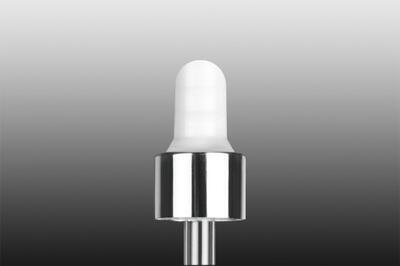 Pipeta stříbrno-bílá  SOFI  uzávěry plast/sklo 10ml 53mm - 2