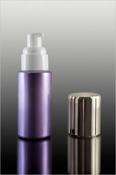 Skleněná lahvička fialová se stříbrným víčkem 100ml - 2