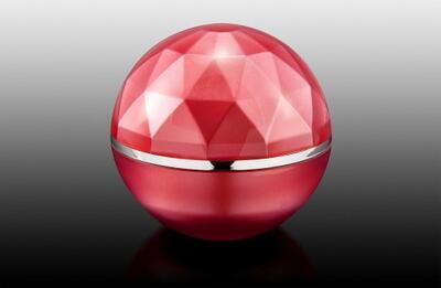 Akrylový kelímek ve tvaru koule 30ml červený - 2