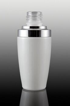Skleněná lahvička LUX - bílá 30ml - 2