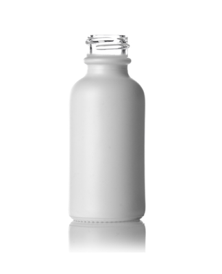 Skleněná lahvička bílá MAT ROSE 100ml - 2