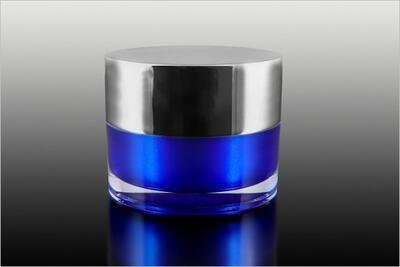 Akrylový kelímek 150ml modrý se stříbrným víčkem - 2
