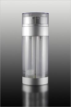 Airless lahvička čirá se stříbrnými detaily 2x15ml - 2