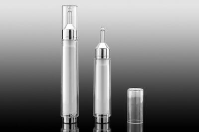 Airless lahvička bílá 10ml ve tvaru injekční stříkačky - 2