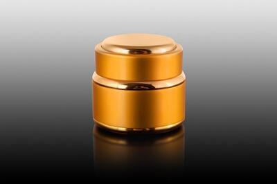 Hliníkový kelímek dvoustěnný 15ml - zlatý - 2