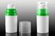 Airless lahvička bílá se zelenými detaily 75ml - 2/2