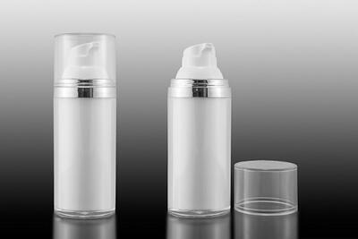 Airless lahvička MAT 50ml se stříbrnými detaily - 2