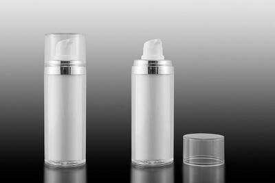 Airless lahvička MAT 30ml se stříbrnými detaily - 2