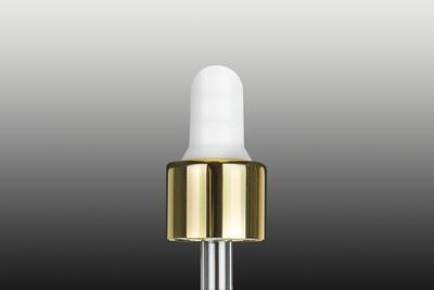 Pipeta bílo-zlatá  SOFI uzávěry plast/sklo 53mm - 2