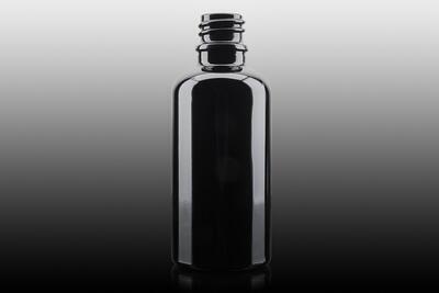 Skleněná lahvička SOFI tmavě černý lesk 50ml - 2
