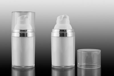 Airless lahvička MAT2 30ml se stříbrnými detaily - 2